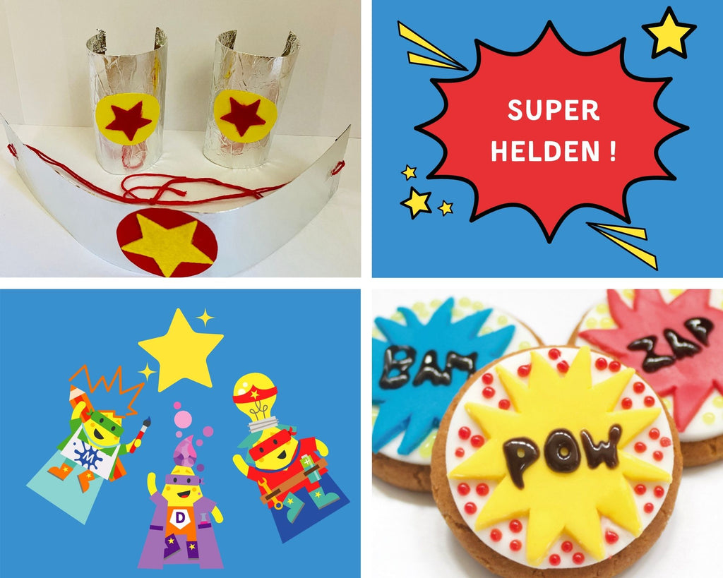 Superhelden Verkleidung und Kekse