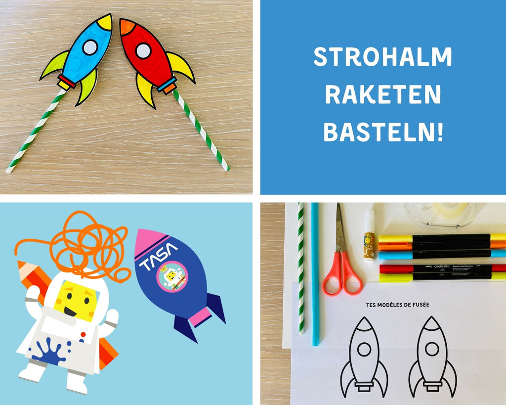 Strohalm Raketen basteln | toucanBox